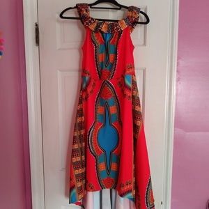 Assymetric Aztec Print Dress 😍